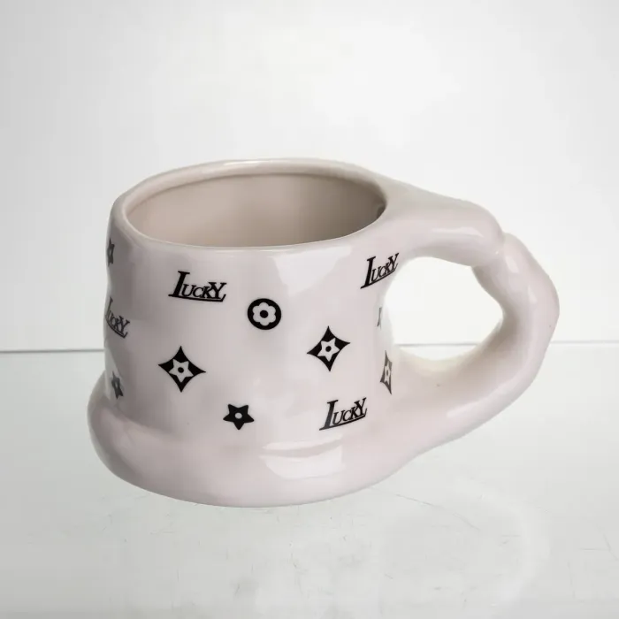 Чашка порцелянова 500 (мл) оригінальна кружка на подарунок чашка для чаю та кави Чорний FM-11A (FM-11A) - зображення 1