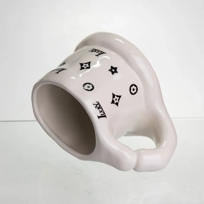 Чашка порцелянова 500 (мл) оригінальна кружка на подарунок чашка для чаю та кави Чорний FM-11A (FM-11A) - зображення 5