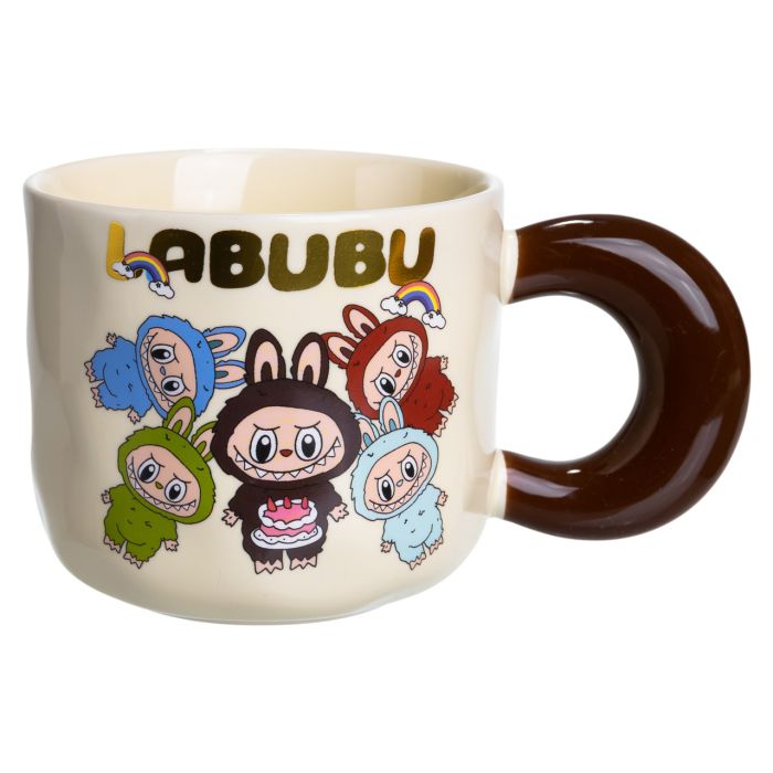 Чашка порцелянова Labubu 400 (мл) подарункова кружка прикольна чашка для дітей на подарунок FM-21A (FM-21A) - изображение 3