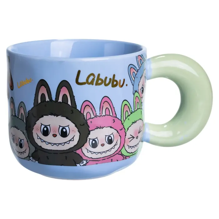 Чашка порцелянова Labubu 400 (мл) подарункова кружка прикольна чашка для дітей на подарунок FM-22D (FM-22D) - зображення 3