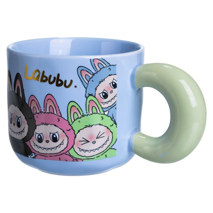 Чашка порцелянова Labubu 400 (мл) подарункова кружка прикольна чашка для дітей на подарунок FM-22D (FM-22D) - изображение 4