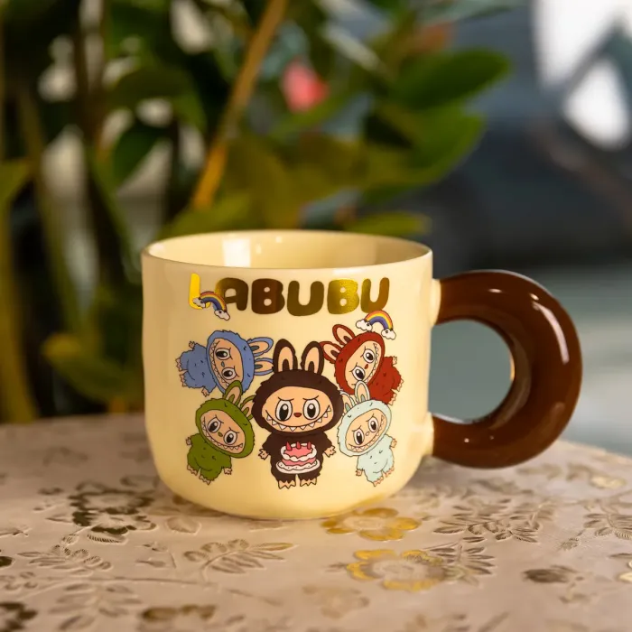 Чашка порцелянова Labubu 400 (мл) подарункова кружка прикольна чашка для дітей на подарунок FM-21A (FM-21A) - зображення 1