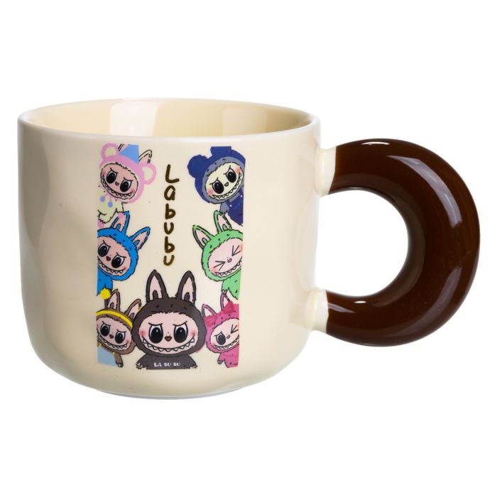 Чашка порцелянова Labubu Brighten Your Day 400 (мл) подарункова кружка прикольна чашка для дітей на подарунок FM-21D (FM-21D) - изображение 2