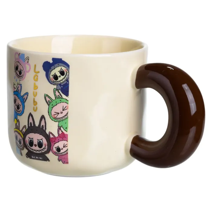 Чашка порцелянова Labubu Brighten Your Day 400 (мл) подарункова кружка прикольна чашка для дітей на подарунок FM-21D (FM-21D) - зображення 4