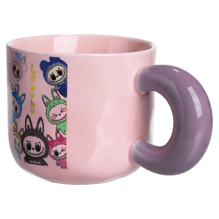 Чашка порцелянова Labubu Brighten Your Day 400 (мл) подарункова кружка прикольна чашка для дітей на подарунок FM-22B (FM-22B) - зображення 4