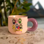 Чашка порцелянова Labubu Brighten Your Day 400 (мл) подарункова кружка прикольна чашка для дітей на подарунок FM-22B (FM-22B)