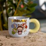Чашка порцелянова Labubu Bring Joy 400 (мл) подарункова кружка прикольна чашка для дітей на подарунок FM-22C (FM-22C)