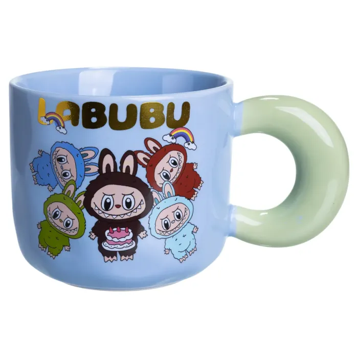 Чашка порцелянова Labubu Bring Joy 400 (мл) подарункова кружка прикольна чашка для дітей на подарунок FM-22C (FM-22C) - зображення 4