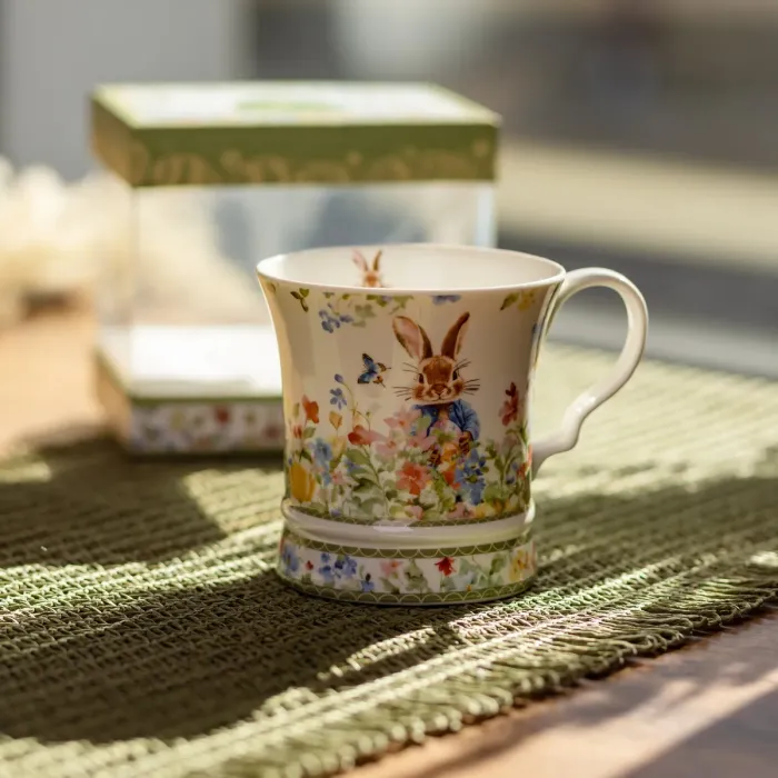 Чашка порцелянова Garden Rabbits 300 мл в подарунковій упаковці HP-7323-2 (HP-7323-2) - зображення 2