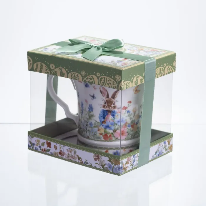 Чашка порцелянова Garden Rabbits 300 мл в подарунковій упаковці HP-7323-2 (HP-7323-2) - зображення 5