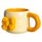 Кубок порцелянова з магнітом Бант 400 (мл) подарункова кружка прикольна чашка для дітей на подарунок Бежевий з жовтим FM-52A (FM-52A)