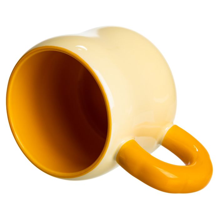 Кубок порцелянова з магнітом Бант 400 (мл) подарункова кружка прикольна чашка для дітей на подарунок Бежевий з жовтим FM-52A (FM-52A) - изображение 5