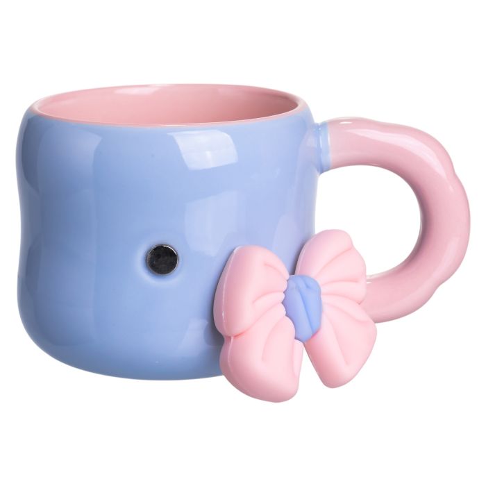 Кубок порцелянова з магнітом Бант 400 (мл) подарункова кружка прикольна чашка для дітей на подарунок Блакитний з рожевим FM-52D (FM-52D) - изображение 3