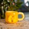 Кубок порцелянова з магнітом Бант 400 (мл) подарункова кружка прикольна чашка для дітей на подарунок Жовтий з бежевим FM-52B (FM-52B)