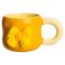 Кубок порцелянова з магнітом Бант 400 (мл) подарункова кружка прикольна чашка для дітей на подарунок Жовтий з бежевим FM-52B (FM-52B)
