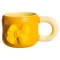 Кубок порцелянова з магнітом Бант 400 (мл) подарункова кружка прикольна чашка для дітей на подарунок Жовтий з бежевим FM-52B (FM-52B)