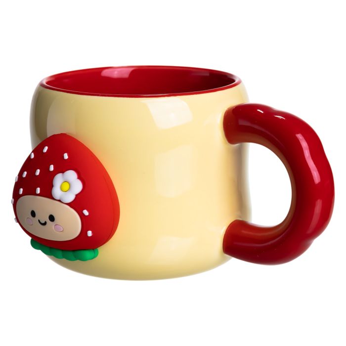 Кубок порцелянова з магнітом Поулиниця 400 (мл) подарункова кружка прикольна чашка для дітей на подарунок Жовтий з червоним FM-53A (FM-53A) - изображение 2