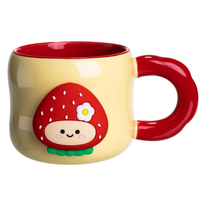 Кубок порцелянова з магнітом Поулиниця 400 (мл) подарункова кружка прикольна чашка для дітей на подарунок Жовтий з червоним FM-53A (FM-53A) - изображение 3