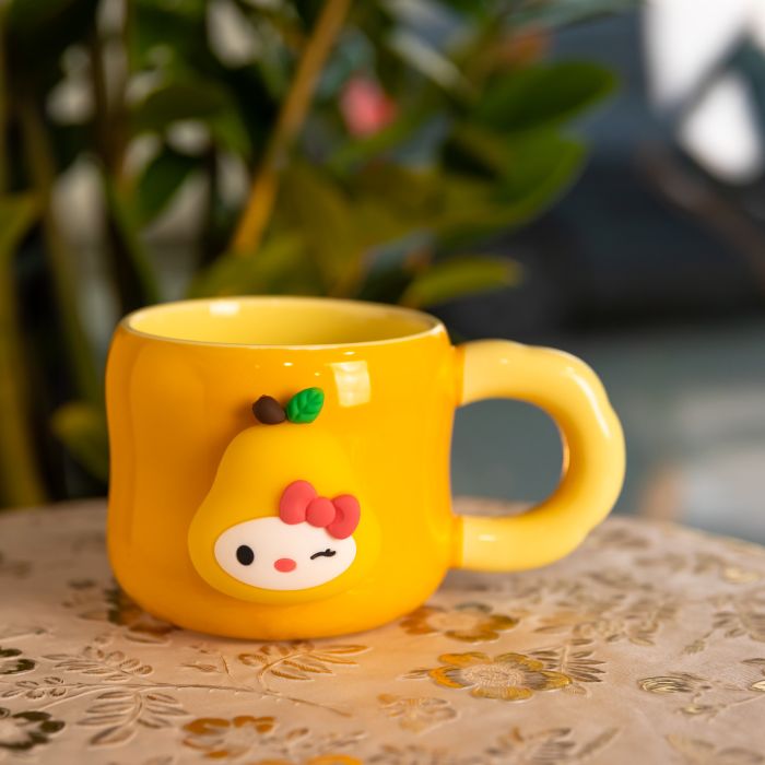 Кубок порцелянова з магнітом Sanrio 400 (мл) подарункова кружка прикольна чашка для дітей на подарунок Помаранчевий FM-37B (FM-37B) - изображение 1