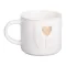 Чашка керамічна 350 (мл) для кави та чаю Love Біла RX-N240126WL (RX-N240126WL)