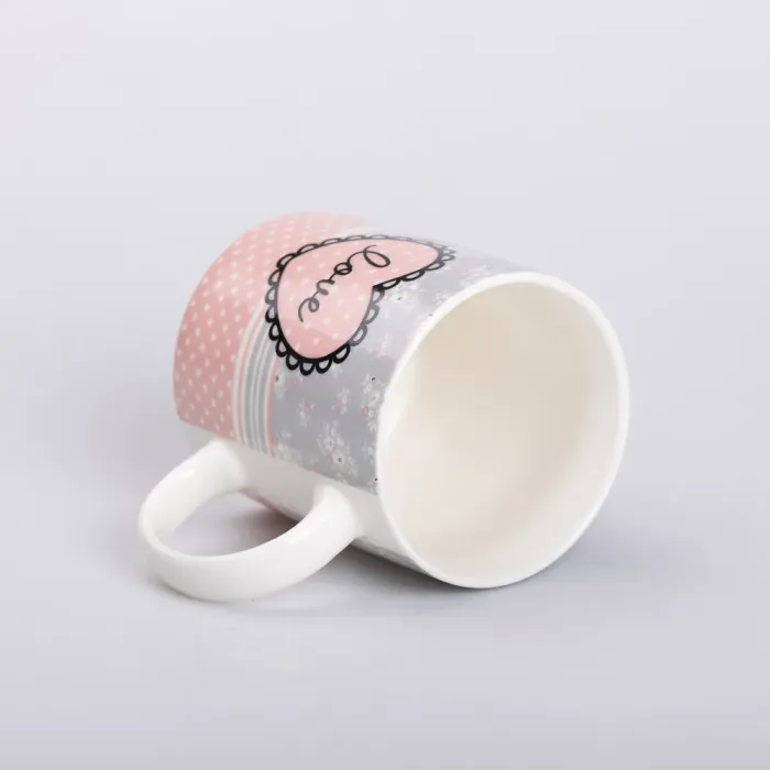 Чашка керамическая с рисунком 400 (мл) для кофе и чая (RX-N240143PK) - изображение 2