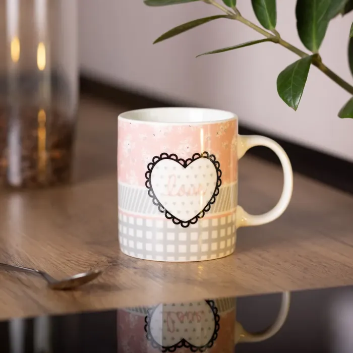 Чашка керамічна 400 (мл) для кави та чаю (RX-N240143GRE) - зображення 4