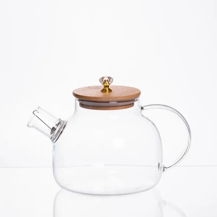 Чайний набір із товстого скла 5 предметів на 4 персони 64486-24 (64486-24) - зображення 1