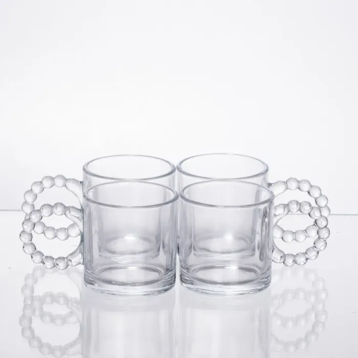 Чайний набір із товстого скла 5 предметів на 4 персони 64486-24 (64486-24) - зображення 3