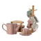 Чайний набір на 6 персон, з чайником та заварювальним чайником, з бамбуковою підставкою (HP-15-25)