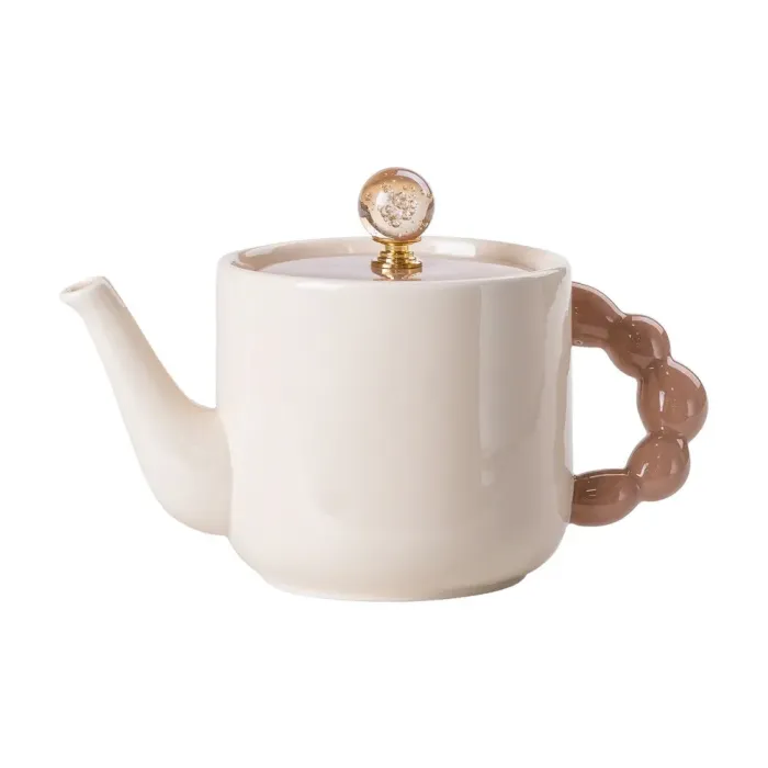 Чайний набір на 6 персон, із заварювальним чайником, заварником та керамічною підставкою (HP-15-24) - зображення 2