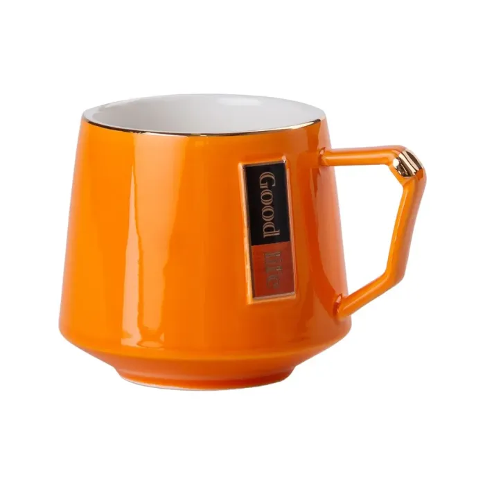 Чайний набір на 6 персон із заварювальним чайником, заварником та керамічною підставкою Orange (HP-15-27) - зображення 3