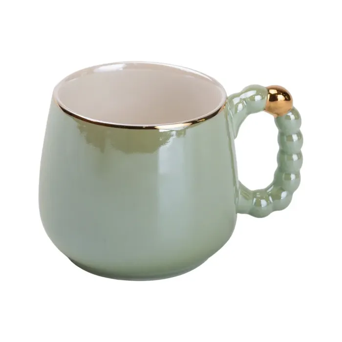 Чайный набор на 6 персон с заварочным чайником, чайником-заварником и керамической подставкой Зеленый (HP-15-8) - изображение 3