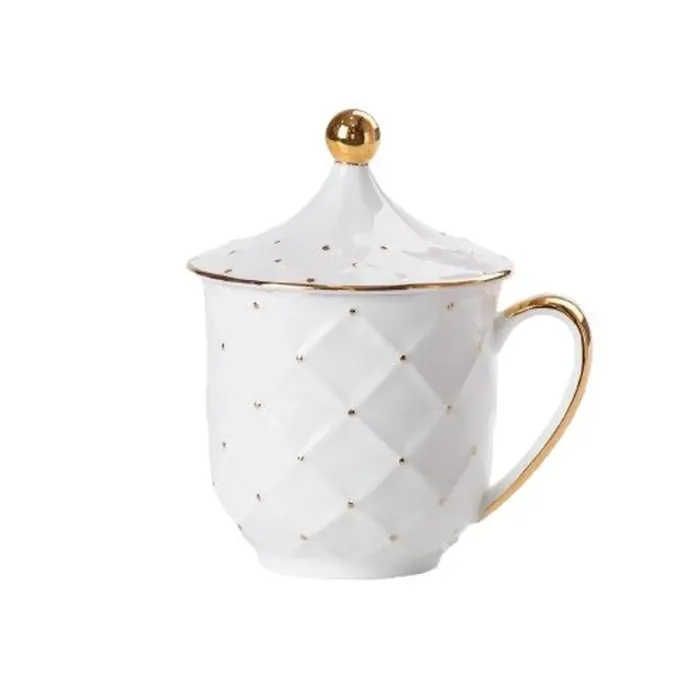 Чайный набор на 6 персон, с заварочным чайником, керамической подставкой, белый. (HP-15-2) - изображение 3