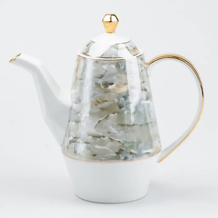 Чайний сервіз на таці чашки та чайник для заварювання 7 предметів (HP6166) - изображение 4