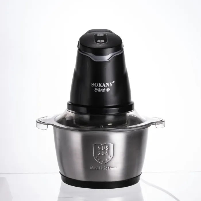Чоппер подрібнювач 2 в 1 кухонний з чашею на 1.5 л кухонний електричний Sokany SK-06028 (SK-06028) - изображение 2
