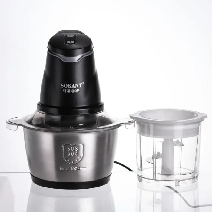 Чоппер подрібнювач 2 в 1 кухонний з чашею на 1.5 л кухонний електричний Sokany SK-06028 (SK-06028) - изображение 7