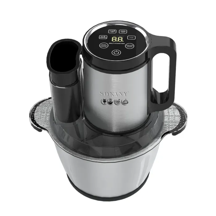 Чопер подрібнювач 600 Вт 6 лез з чашею на 2,5 літра м'ясорубка Sokany SK-06035 (SK-06035) - изображение 1