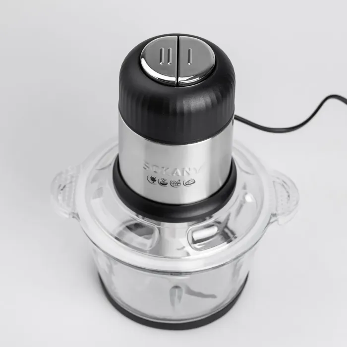 Чопер измельчитель 800 Вт 4 лезвия с чашей на 2 литра мясорубки Sokany (SK-7025A) - изображение 8