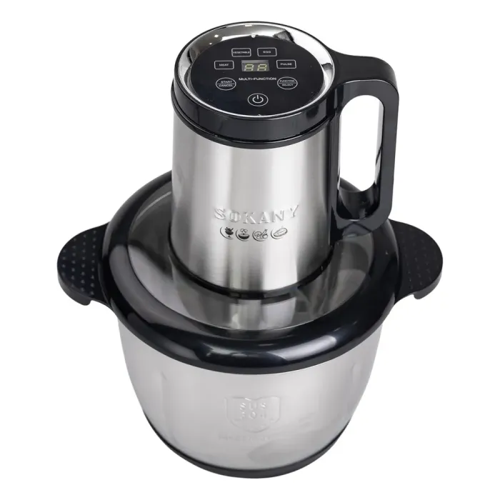 Чопер измельчитель 800 Вт 4 лезвия с чашей на 3 литра мясорубки Sokany (SK-06026) - изображение 3