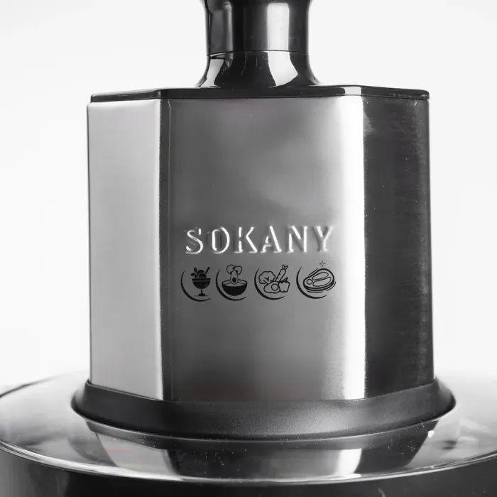 Чопер измельчитель 800 Вт с чашей на 8 литров 6 лезвий мясорубка Sokany (SK-06033) - изображение 9