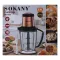 Чоппер Подрібнювач електричний 1000 Вт з чашею об'ємом 2 л М'ясорубка Sokany 6 ножів 1-швидкісний режим (SK-7039)