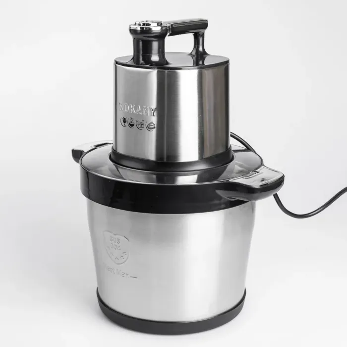 Чопер измельчитель электрический кухонный 1500 Вт с чашей из нержавеющей стали 8 литров Sokany (SK-7088) - изображение 2