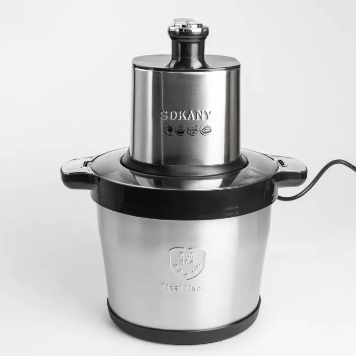 Чопер измельчитель электрический кухонный 1500 Вт с чашей из нержавеющей стали 8 литров Sokany (SK-7088) - изображение 4