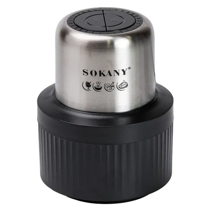 Чоппер подрібнювач набір 2в1 з чашами 0.5 та 3 літри Sokany 2 швидкості 800 Вт багатофункціональна м'ясорубка (SKYM7032B) - зображення 15