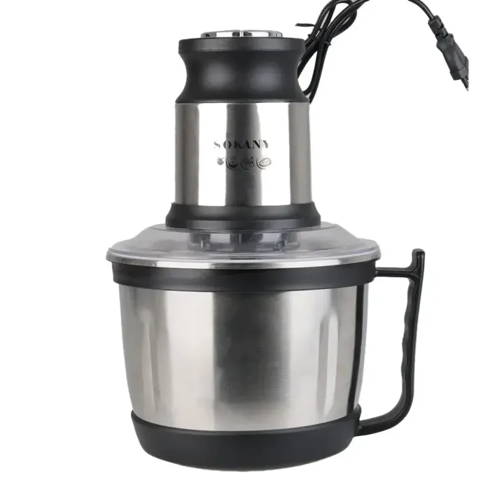 Чопер измельчитель с чашей 3 литра 4 лезвия нержавеющая сталь овощерезка Sokany (SK-7027) - изображение 2