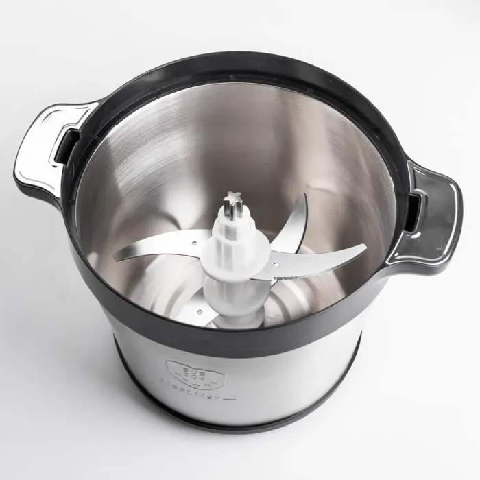 Чопер измельчитель с чашей 4 литра мясорезка 4 лезвия нержавеющая сталь мясорубка Sokany (SK-7028) - изображение 4