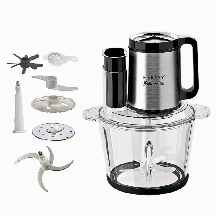 Чоппер подрібнювач із чашею на 2.7 л кухонний електричний Sokany SK-06011 (SK-06011) - изображение 1