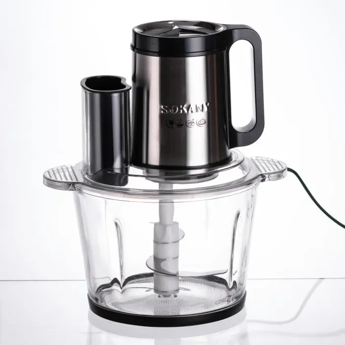 Чоппер подрібнювач із чашею на 2.7 л кухонний електричний Sokany SK-06011 (SK-06011) - изображение 3