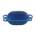 Чавунна овальна форма для випікання хліба з кришкою 25×17×15 (см) форма для хліба в духовку Синя HP-1-23-BLUE (HP-1-23-BLUE)