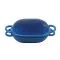 Чавунна овальна форма для випікання хліба з кришкою 25×17×15 (см) форма для хліба в духовку Синя HP-1-23-BLUE (HP-1-23-BLUE)